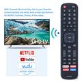 ERF2A60 Erstatningsfjernkontroll til Hisense 4K Smart-TV - svart
