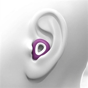 ES300 støydempende ørepropper i silikon - lilla