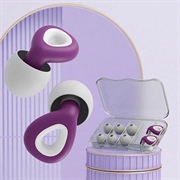 ES300 støydempende ørepropper i silikon - lilla