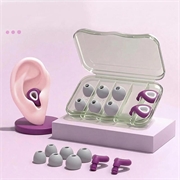 ES300 støydempende ørepropper i silikon - lilla