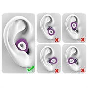 ES300 støydempende ørepropper i silikon - lilla