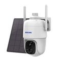 ESCAM G24 H.265 3MP Full HD AI-identifiseringskamera med solcellepanel PIR-alarm WiFi-kamera med innebygd batteri