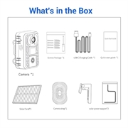 ESCAM QF380 Solar 4G Smart jaktkamera med nattsyn