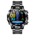 ET482 1.43" AMOLED smartklokke med Bluetooth-samtaler og EKG-funksjon - svart