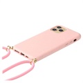 Saii Eco Line iPhone 11 Pro Biologisk Nedbrytbart Deksel med Stropp - Rosa