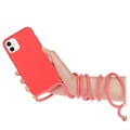 Saii Eco Line iPhone 11 Biologisk Nedbrytbart Deksel med Stropp - Rød