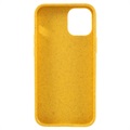 Saii Eco Line iPhone 12 Mini Biologisk Nedbrytbart Deksel - Gul