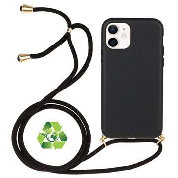 Saii Eco Line iPhone 12 Mini Biologisk Nedbrytbart Deksel med Stropp