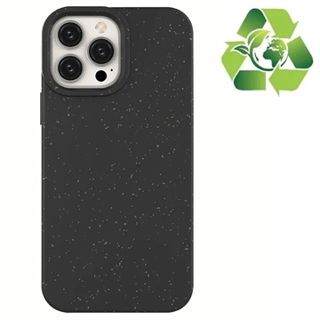 Eco Nature iPhone 14 Pro Max Hybrid-deksel - Svart