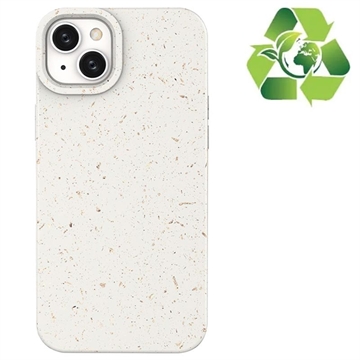 Eco Nature iPhone 14 Plus Hybrid-deksel - Hvit