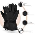 Elektrisk oppvarmede hansker med berøringsskjerm og 2 batterier à 5000mAh - svart