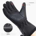 Elektrisk oppvarmede hansker med berøringsskjerm og 2 batterier à 5000mAh - svart