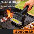 Elektrisk trådløs rengjøringsbørste til grill - 2000mAh - svart