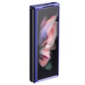 Electroplated Frame Samsung Galaxy Z Fold3 5G Deksel - Blå