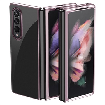 Electroplated Frame Samsung Galaxy Z Fold3 5G Deksel - Roségull