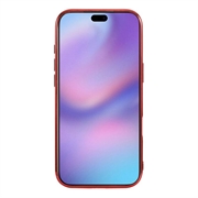 iPhone 17 Pro Galvanisert glitter-deksel - MagSafe-kompatibel - rød