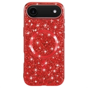 iPhone Air Galvanisert glitter-deksel - MagSafe-kompatibel - rød