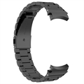 Elegant Samsung Galaxy Watch4/Watch4 Classic/Watch5/Watch6/Watch FE/Watch7 Reim i Rustfritt Stål - Svart