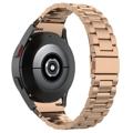 Samsung Galaxy Watch4/Watch4 Classic Rustfritt Stål Belte - Perle Grå / Svart