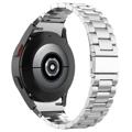Samsung Galaxy Watch4/Watch4 Classic Rustfritt Stål Belte - Perle Grå / Svart