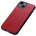 Elegant iPhone 14 Plus Lær Deksel - Rød