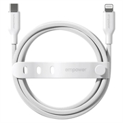 Empower by PanzerGlass Racing USB-C / Lightning-kabel - 60W, 1.2m - hvit