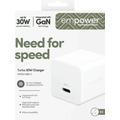 Empower by PanzerGlass Turbo USB-C-lader 30W - hvit