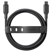 Empower by PanzerGlass USB-C-kabel - 240W, 2m - svart