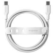 Empower by PanzerGlass USB-C-kabel - 240W, 1.2m - hvit