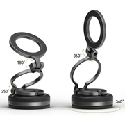 Energea MagMount Flex MagSafe-bilholder til frontrute/instrumentpanel - Våpenmetall