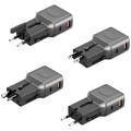 Energea TravelGo Adapter 35 - US, UK, AU, EU, PD 35W - Våpenmetall