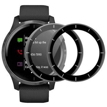 Enkay 3D Garmin Vivoactive 4 Beskyttelsesglass - 45mm - 2 Stk.