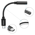 Enkay ENK-AT111 USB-C / 3.5mm AUX Adapter - Svart
