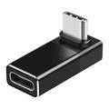 Enkay ENK-AT133 90-graders USB-C-adapter med 4K-støtte - 40Gbps/240W - svart