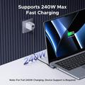 Enkay ENK-AT133 90-graders USB-C-adapter med 4K-støtte - 40Gbps/240W - svart