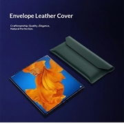 Samsung Galaxy Z TriFold-konvoluttveske i lær med magnetisk lukking - grønn