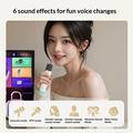 Erazer K20 Bluetooth-karaokehøyttaler med 2 mikrofoner - beige