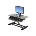 Ergotron WorkFit-Z Mini Sit-Stand Desktop Standing Desk Converter - svart