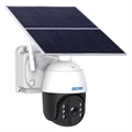 Escam QF724 Vanntett Solcelledrevet Sikkerhetskamera - 3.0MP, 30000mAh (Åpen Emballasje