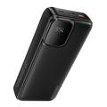 Essager Digital skjerm 20000mAh Powerbank med Type-C- og Lightning-kabler - 22.5W - Svart
