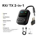 Essager ES-BT30 2-i-1 Bluetooth-lydadapter - RX/TX - svart