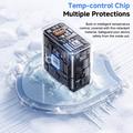 Essager ES-CD65 65W GaN-vegglader - USB-C/USB-A - hvit