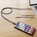 Essager ES-X47 240W USB-C-kabel med digitalt display - 2m - svart