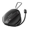 Essager hurtigladende powerbank med 70cm uttrekkbar kabel og karabinkrok - 10000mAh