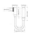 Essager L-formet USB-C til 3.5mm lydadapter - 12cm - grå