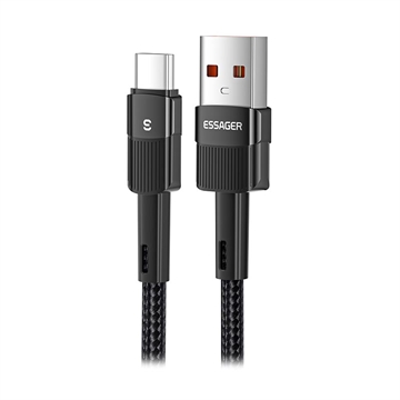Essager Quick Charge 3.0 USB-C Kabel - 66W - 0.5m - Svart