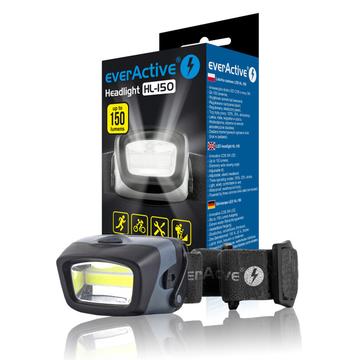 EverActive HL-150 LED hodelykt med 3 lysmoduser - 150 lumen