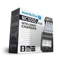 EverActive NC-1000 Plus Ni-MH/Ni-Cd batterilader - 4x AAA/AA