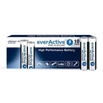 EverActive Pro LR03/AAA alkaliske batterier - 10 stk.