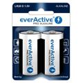 EverActive Pro LR20/D alkaliske batterier 17500mAh - 2 stk.